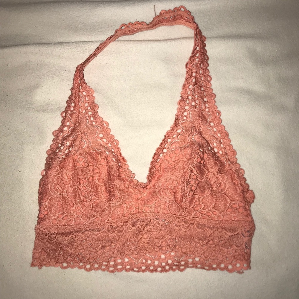 Lace halter bralette